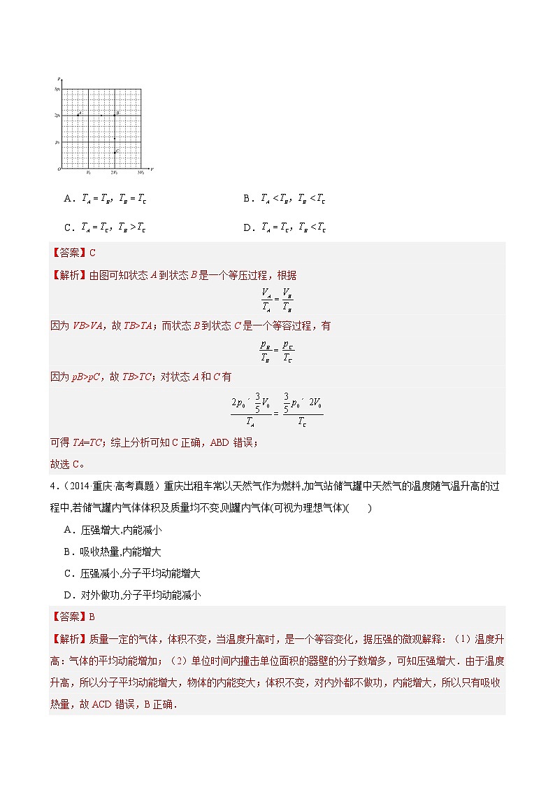 专题57 气体的等容变化(解析卷)-【真题汇编】最近10年(2014-2023)高考物理真题分项汇编(全国通用)第3页