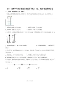 2024-2025学年江苏省海安高级中学高三（上）期中考试物理试卷（含答案）
