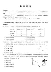 重庆市第八中学校2024-2025学年高三上学期第四次月考物理试题