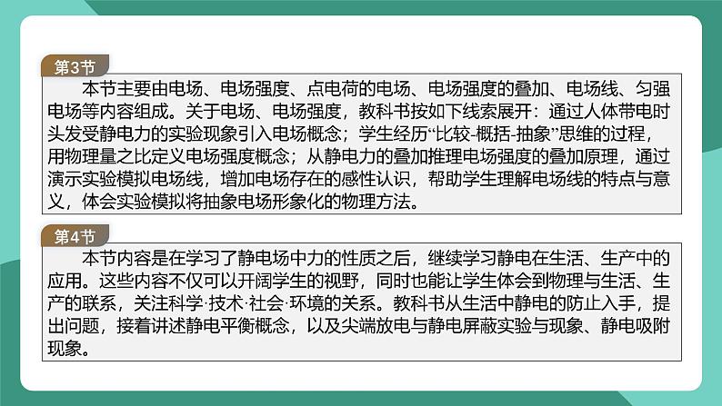 人教版(2019)高中物理必修第三册 第九章 静电场及其应用 单元解读课件第6页