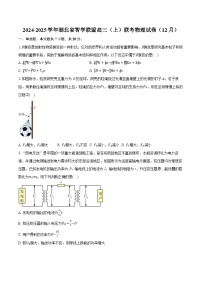 湖北省市级示范高中智学联盟2024-2025学年高三上学期12月联考物理试卷（Word版附解析）