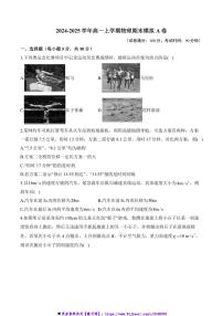 2024～2025学年高一(上)物理期末模拟卷试卷(含答案)