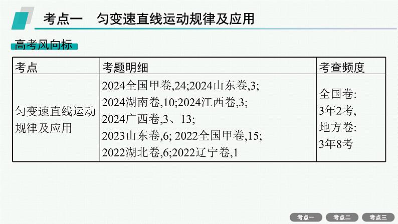 备战2025年高考物理二轮复习课件(通用版)专题1力与运动第2讲力与直线运动第6页