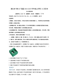 湖北省腾云联盟2024-2025学年高二（上）12月联考物理试卷（解析版）