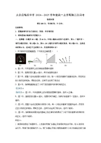 江西省赣州市大余县部分学校联考2024-2025学年高一（上）12月月考物理试卷（解析版）