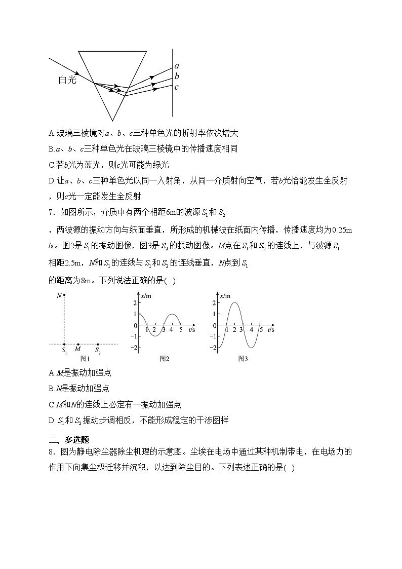 湖北省部分普通高中2024-2025學(xué)年高二上學(xué)期期中考試物理（A）試卷(含答案)第3頁