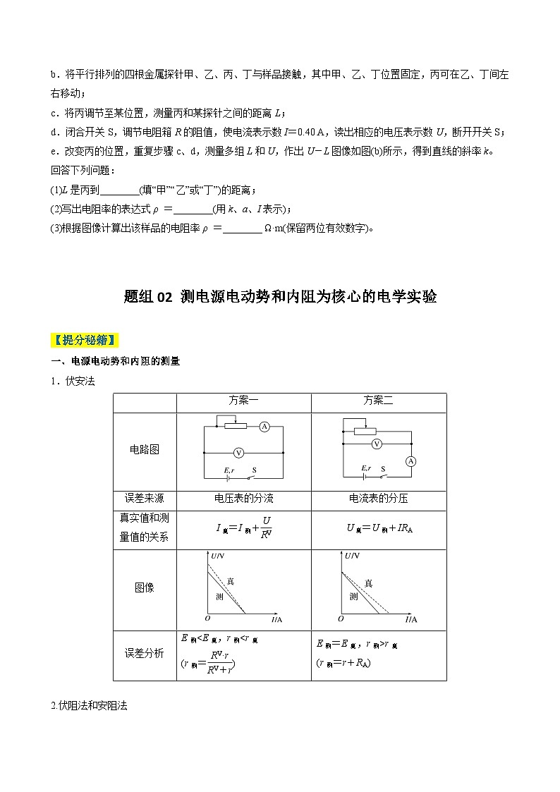 专题10 电学实验-2025年高考物理二轮热点题型归纳与变式演练(新高考通用)(原卷版)第3页