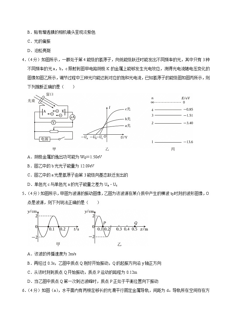 2023-2024学年湖南省长沙市雅礼教育集团七校高二(下)期末物理试卷第2页