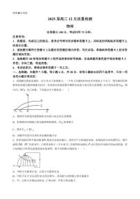 2025届金科大联考高三上学期12月物理试题及答案