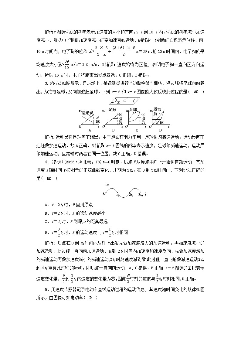 2025届高考物理二轮专题复习与测试专题强化练十三力学图像问题第2页