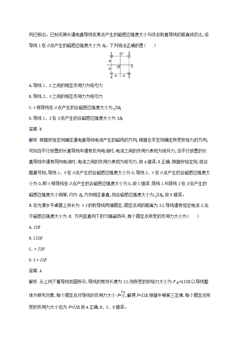 2025届高考物理二轮总复习专题分层突破练8磁场带电粒子在磁场中的运动第2页