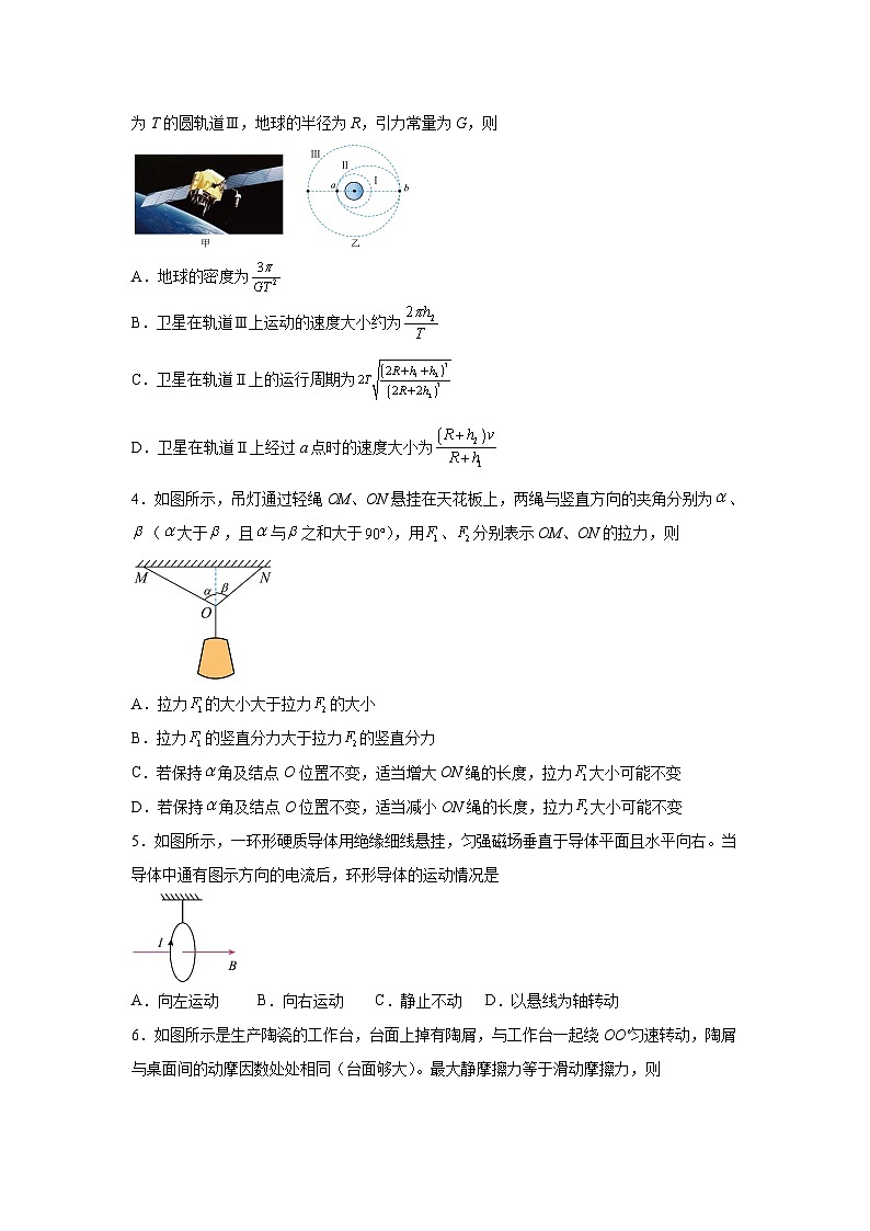 2024~2025学年江苏省部分校高三上12月联合测试物理试卷第2页