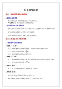 6.1圆周运动（含答案） 2024届高考物理一轮复习讲义