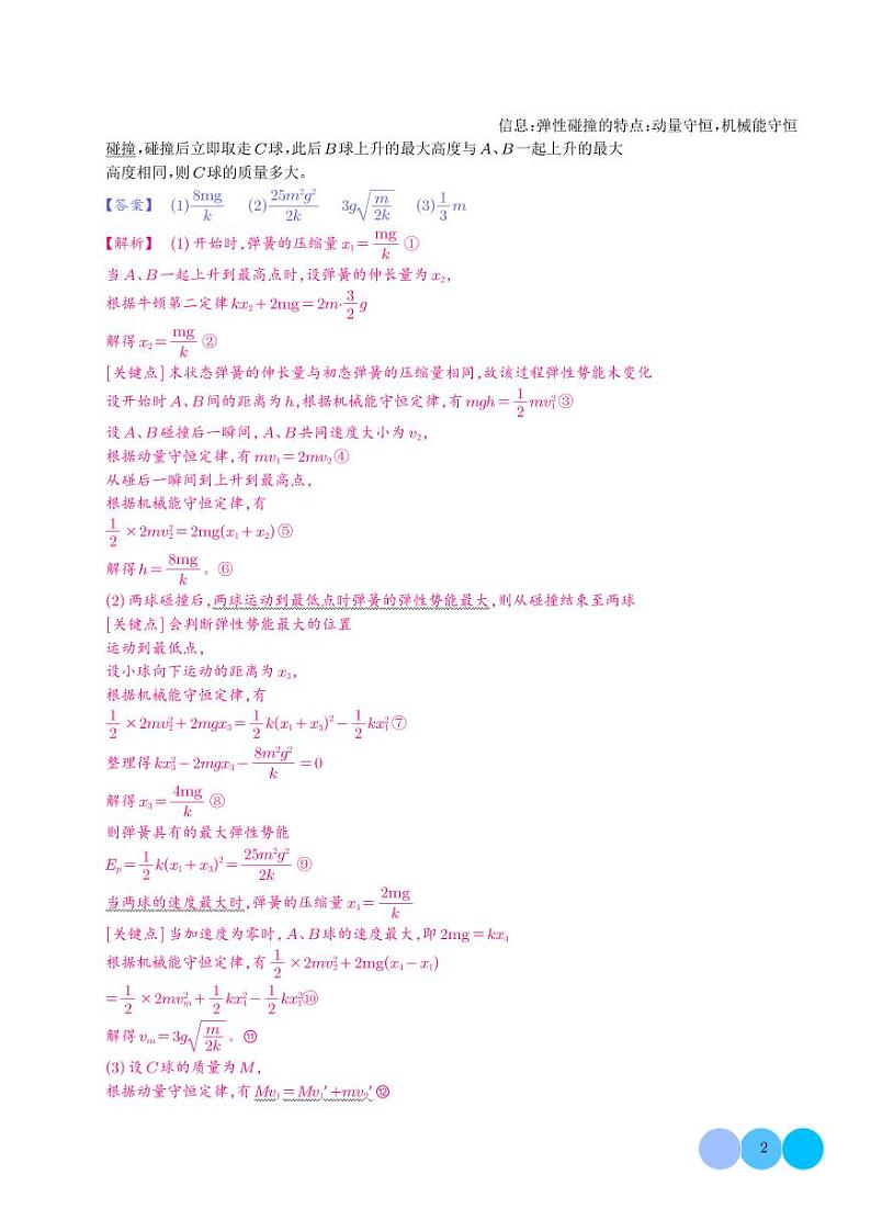 大题 三大动力学观点在力学中的综合应用(解析)第2页