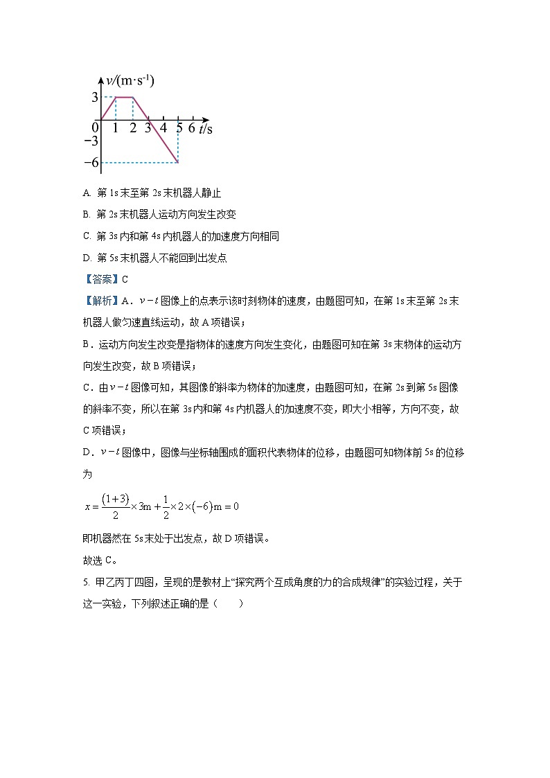 2024~2025学年江苏省苏州市吴县中学教育集团高一上学期阳光质量检测月考物理试卷(解析版)第3页