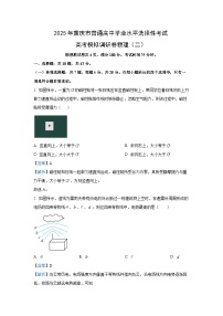 2025届重庆市部分学校高三上学期高考模拟调研卷（二）物理试卷（解析版）