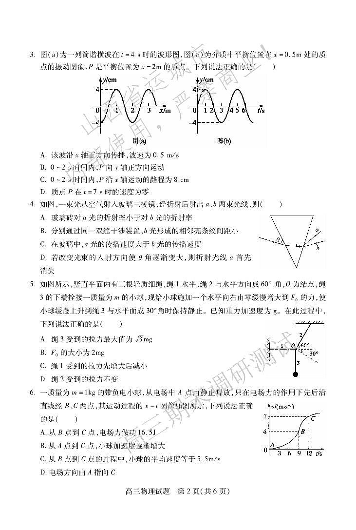 高三物理第2页