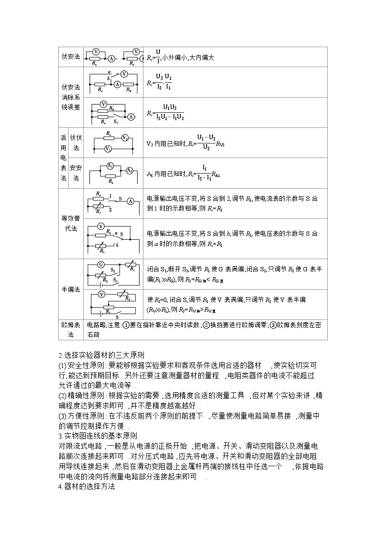 2025届高考物理二轮复习讲义:第16讲 电学实验【含答案】第3页