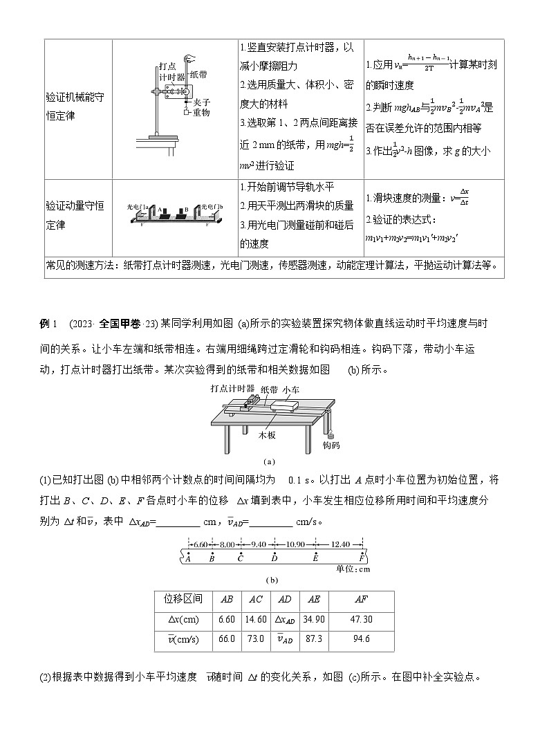 第一篇 专题六 第16讲 力学实验 --2025年高考物理大二轮复习(教师版)第2页