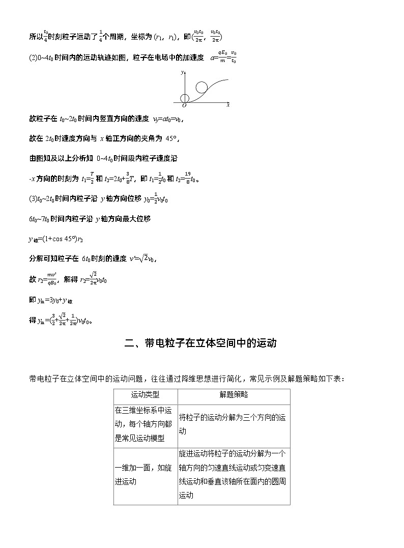 第一篇 专题三 计算题培优3 带电粒子在交变场和立体空间中的运动 --2025年高考物理大二轮复习(教师版)第2页