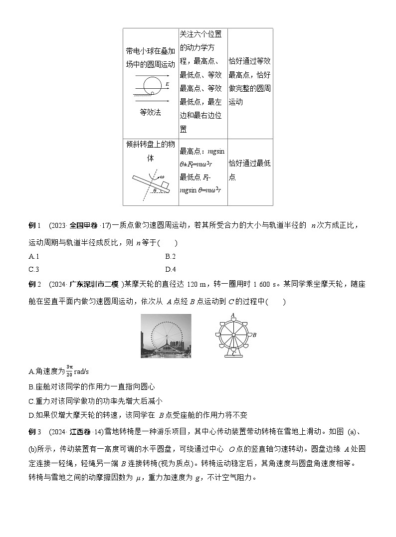第一篇 专题一 第4讲 圆周运动 天体的运动 --2025年高考物理大二轮复习(讲义) 第2页