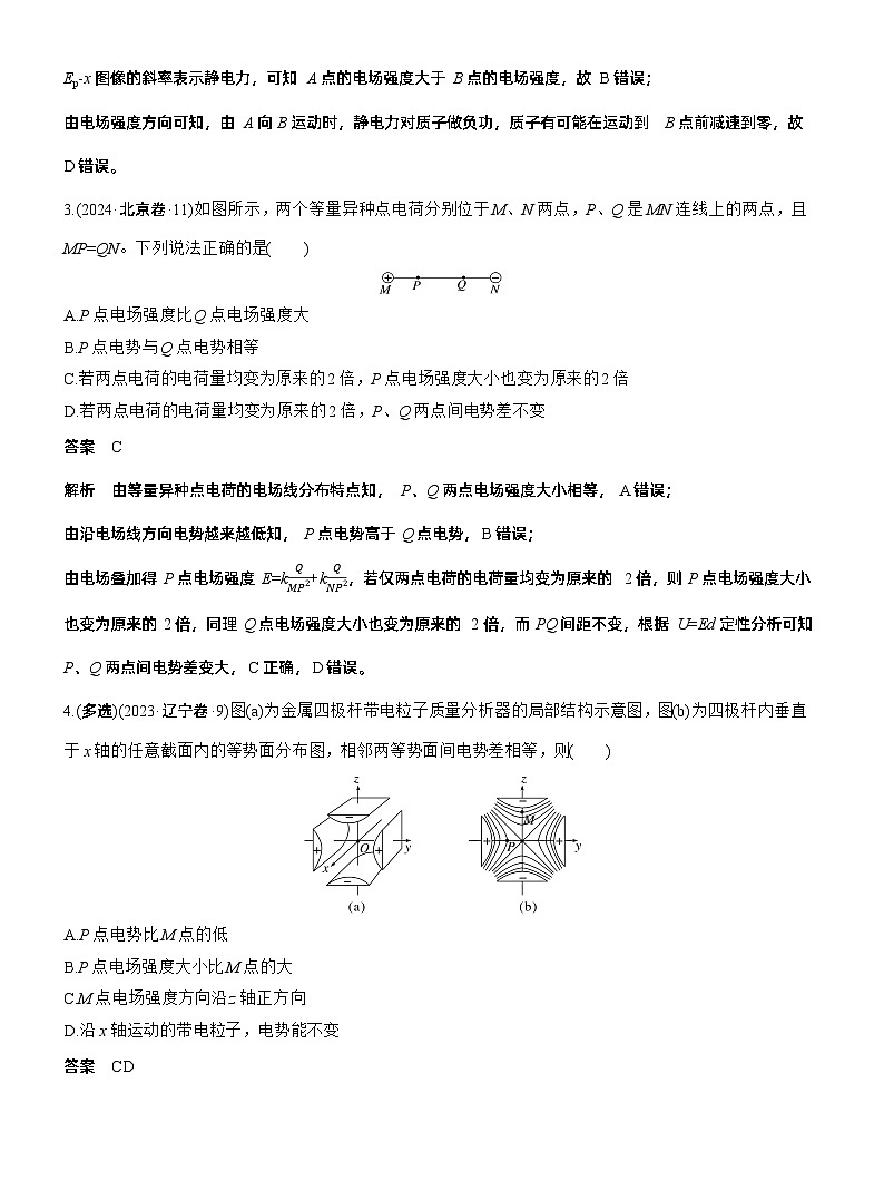 热点8 电场的性质 --2025年高考物理大二轮复习(考前特训教师版)第2页