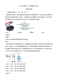 四川省眉山中学校2024-2025学年高二上学期1月期末 物理试题（含解析）