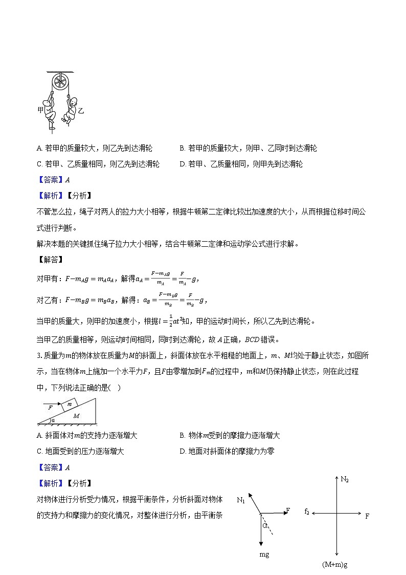 安徽省宿州市多校2024-2025学年高三(上)11月联考物理试卷-教师用卷第2页