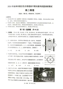 广西壮族自治区百色市2024-2025学年高二上学期1月期末物理试题