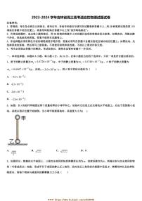 2023～2024学年吉林省高三高考适应性物理试卷试卷(含解析)