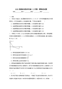 2025届湖南省株洲市高三上学期一模物理试题