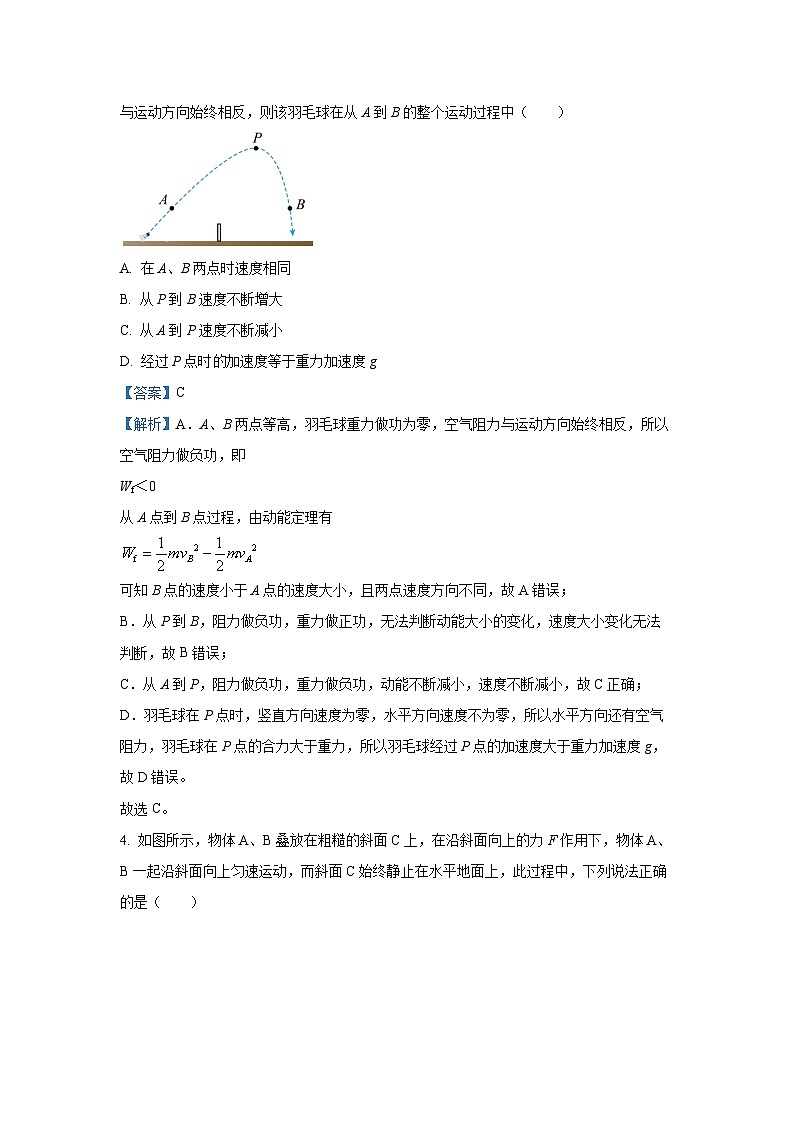 辽宁省普通高中2024-2025学年高一上学期1月期末物理试题(解析版)第2页