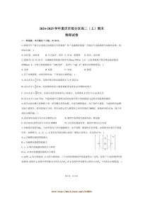 2024～2025学年重庆市区高二上期末物理试卷(含解析)