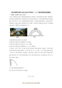 2024～2025学年贵州省黔东南州高三上期末物理试卷(模拟)(含答案)