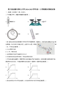 四川省成都市第七中学2024-2025学年高一上学期期末物理试卷（含解析）