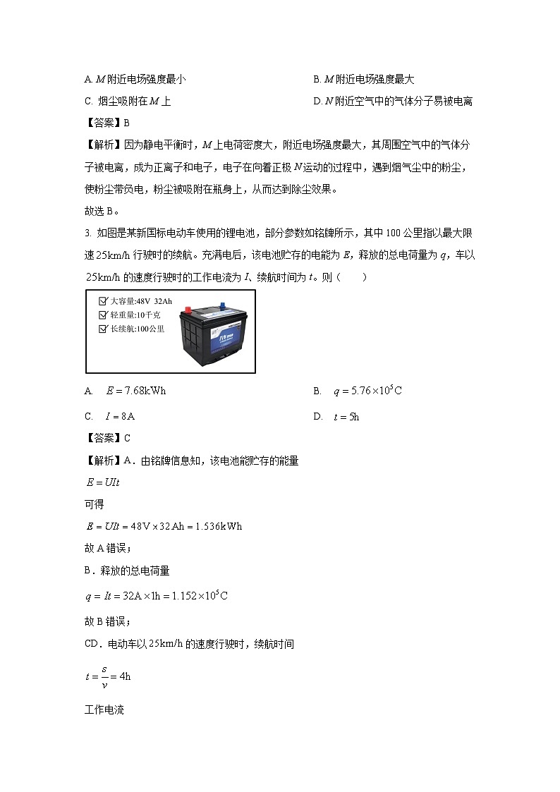 安徽省天一大联考2024-2025学年高二上学期12月月考试物理试题(解析版)第2页