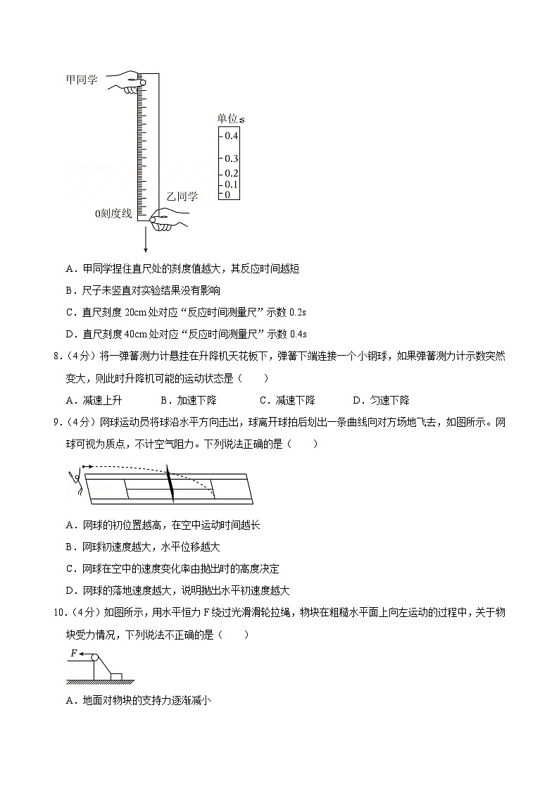 2024-2025学年江苏省盐城市五校联盟高一(上)期末物理试卷第3页