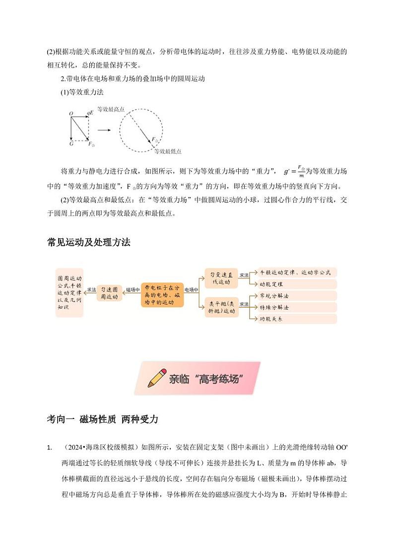 选择6 磁场高频问题(教师版) 2025届高考物理二轮复习热点题型归类 第3页