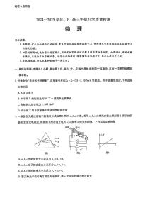 山东省名校联盟2024-2025学年高三下学期开学考试 物理试题(附参考答案)