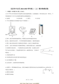 2024～2025学年北京市丰台区高二上期末物理试卷(含解析)