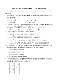 重庆市部分区2024-2025学年高二（上）期末物理试卷