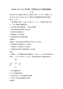 天津市河北区2024-2025学年高二上学期1月期末物理试题（解析版）