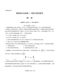 物理丨湖南省2025届高三下学期2月一轮复习收官联考物理试卷及答案