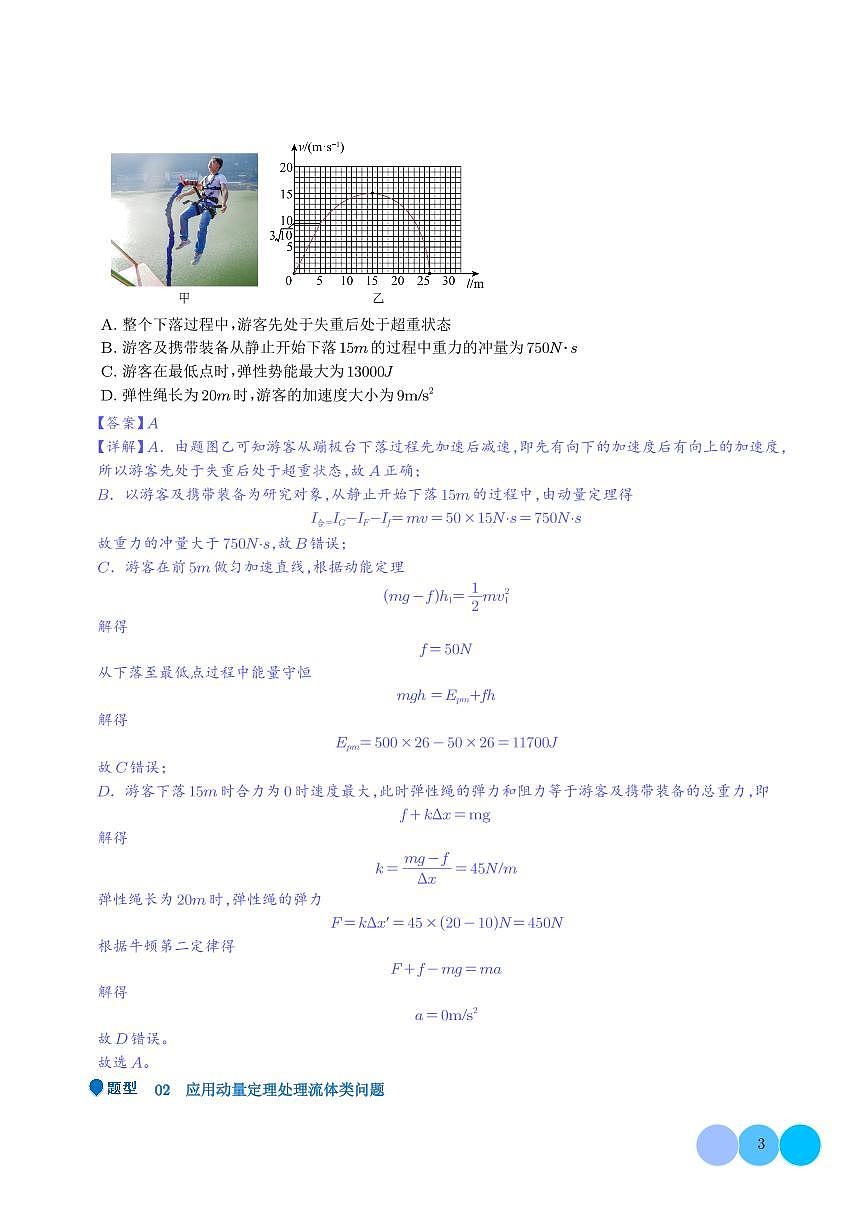 动量定理及碰撞类动量守恒定律的应用(解析版)第3页
