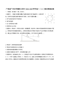 广东省广州市华南师大附中2024-2025学年高二（上）期末物理试卷-普通用卷