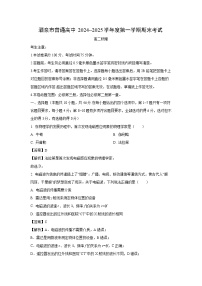 甘肃省酒泉市2024-2025学年高二上学期1月期末物理试卷（解析版）