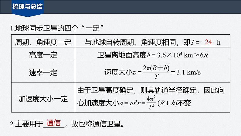 第三章 专题强化 同步卫星及其综合问题(课件)第7页