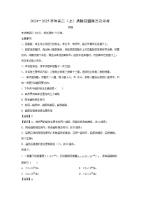 河北省邢台市质检联盟2024-2025学年高二上第三次月考物理试卷(解析版)