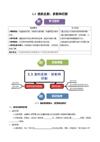 高中物理人教版 (2019)选择性必修 第一册3 波的反射、折射和衍射课时训练