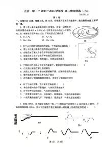 2025北京一零一中高三（下）月考统练七物理试卷（有答案）